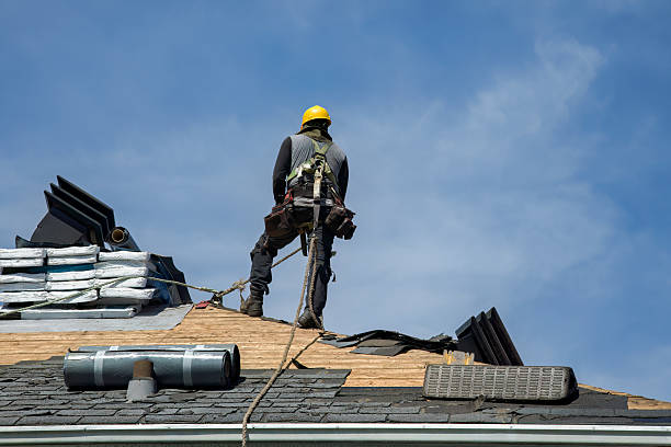 Professional Gutter Installation technician working in Newman, CA